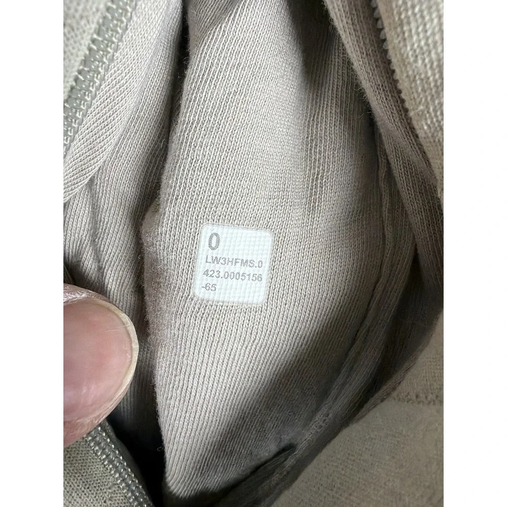 Lululemon Quilted Bomber Jacket Womens 0 Crop Full Zip Front W3HFMS Riverstone